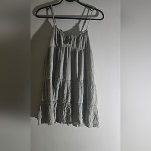 Garage Light Slate Green Maxi Skirt